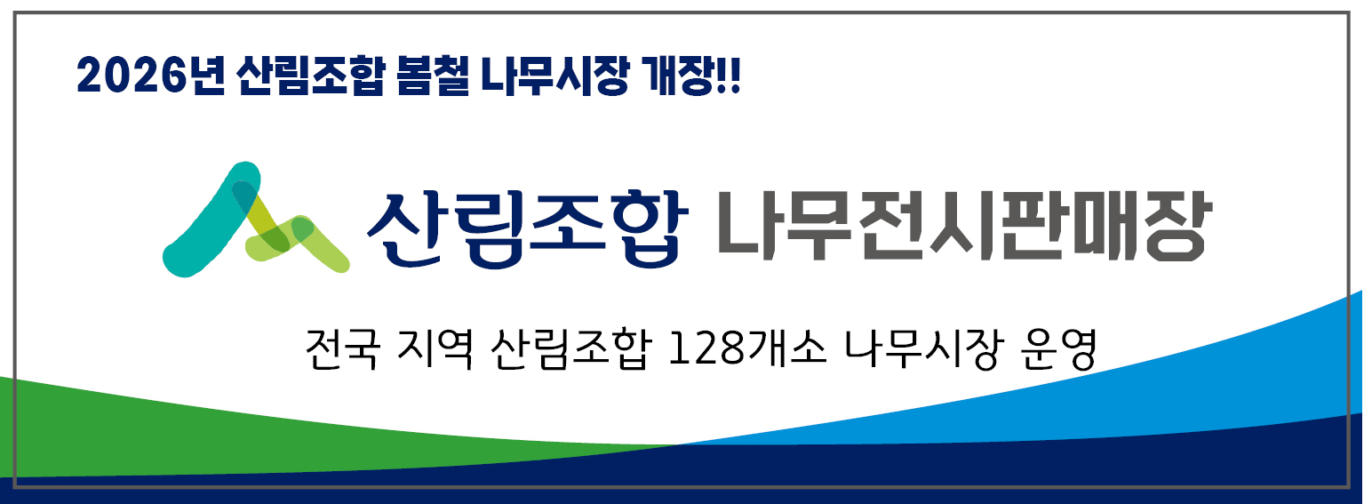 2026년 산림조합 나무전시판매장 